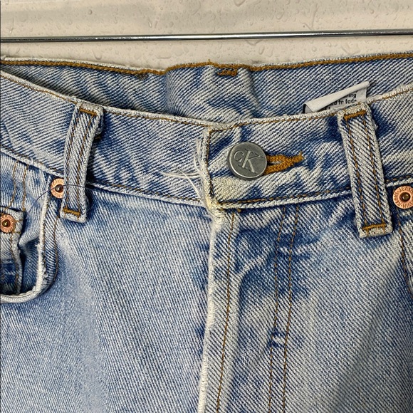 Vintage Calvin Klein Jeans USA Button Fly Easy Fit Sandblast Denim Size 7 - Picture 12 of 16